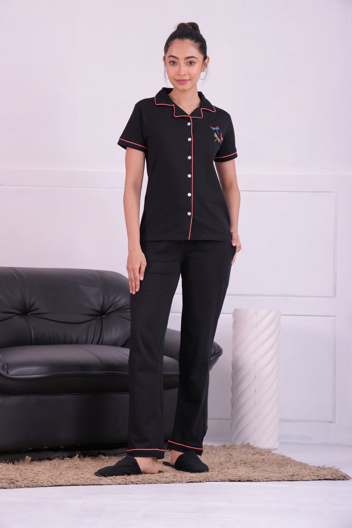 Dragon Fly Embroidery Premium Pyjama Set - NapStory