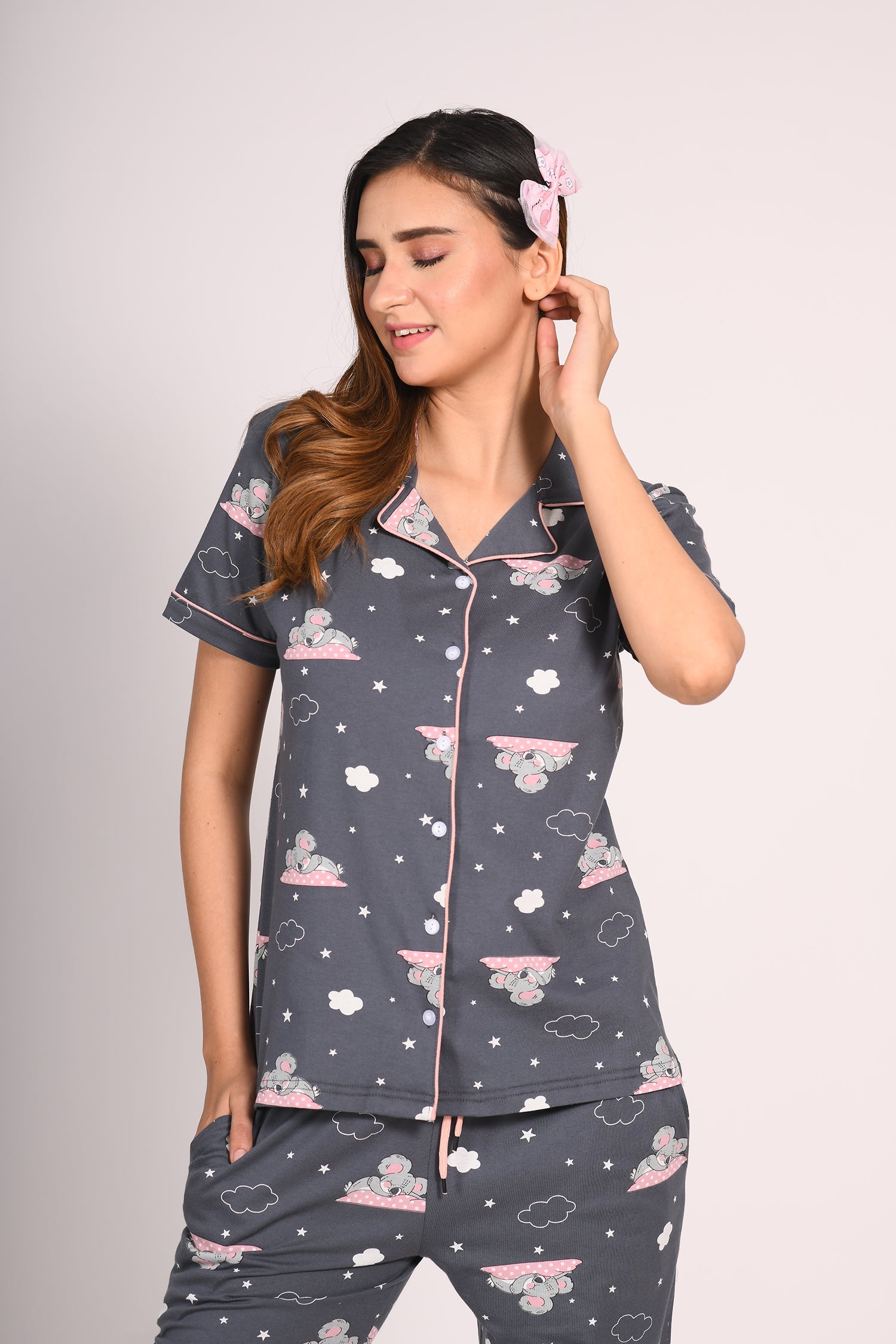 Short Sleeve Pajama Womens Pajama Cheap Short Pj Sets Koala