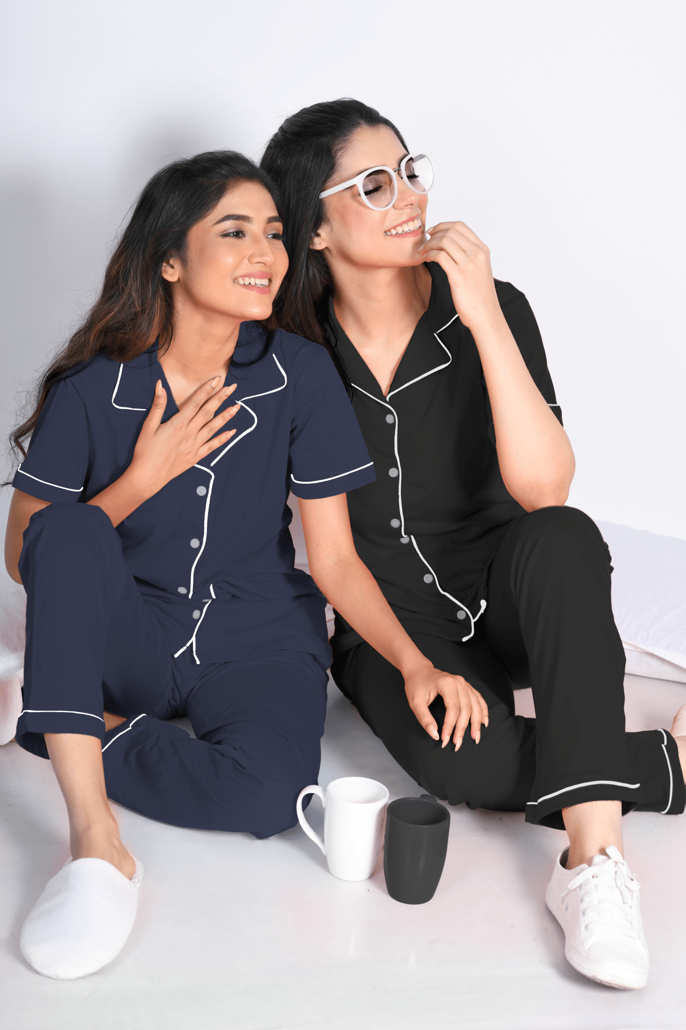 Stylish Classic Solid Colour Nightwear Collections for Women - Pajama ...