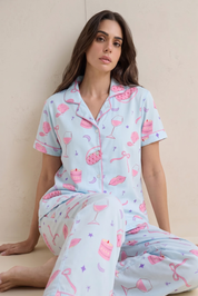Pink Whisper Pyjama Set