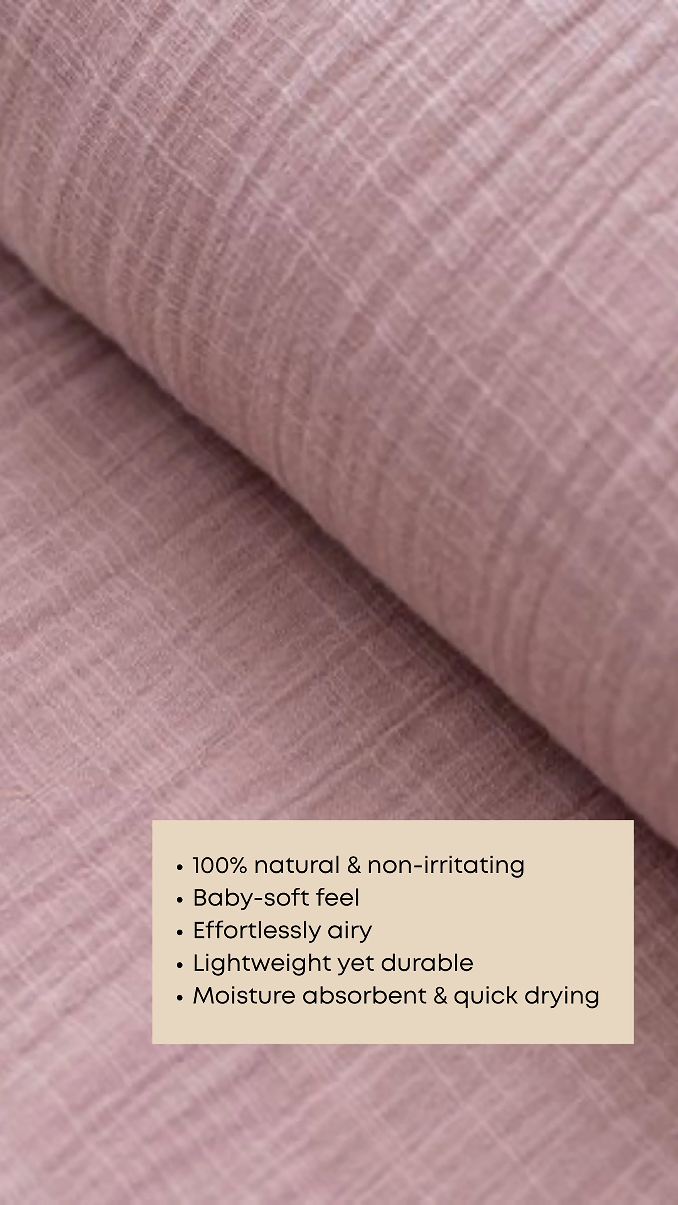 Blush Muslin Shorts Set