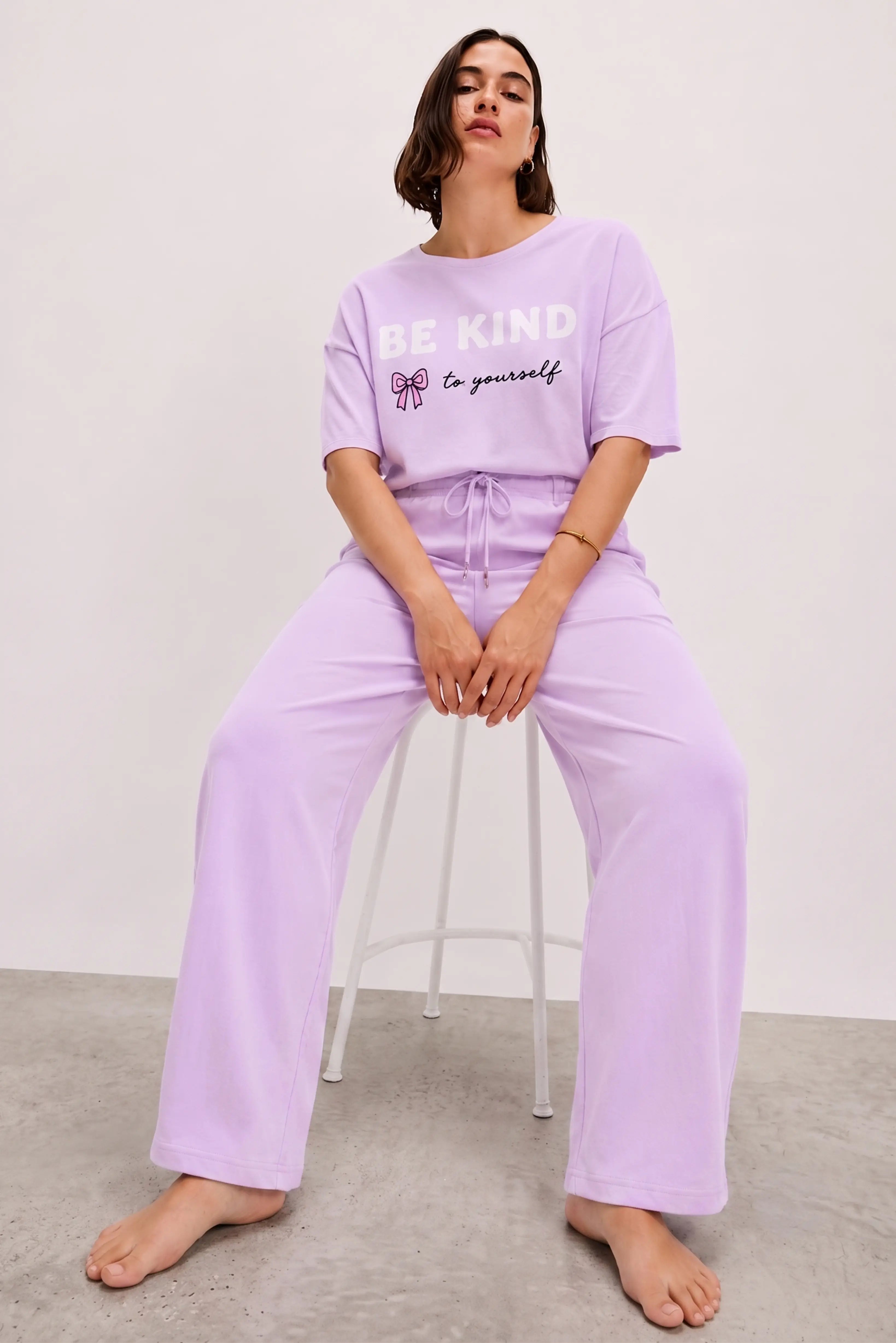 Basic Lavender Cotton Pyjama