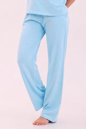 Basic Sky Blue Cotton Pyjama