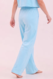 Basic Sky Blue Cotton Pyjama