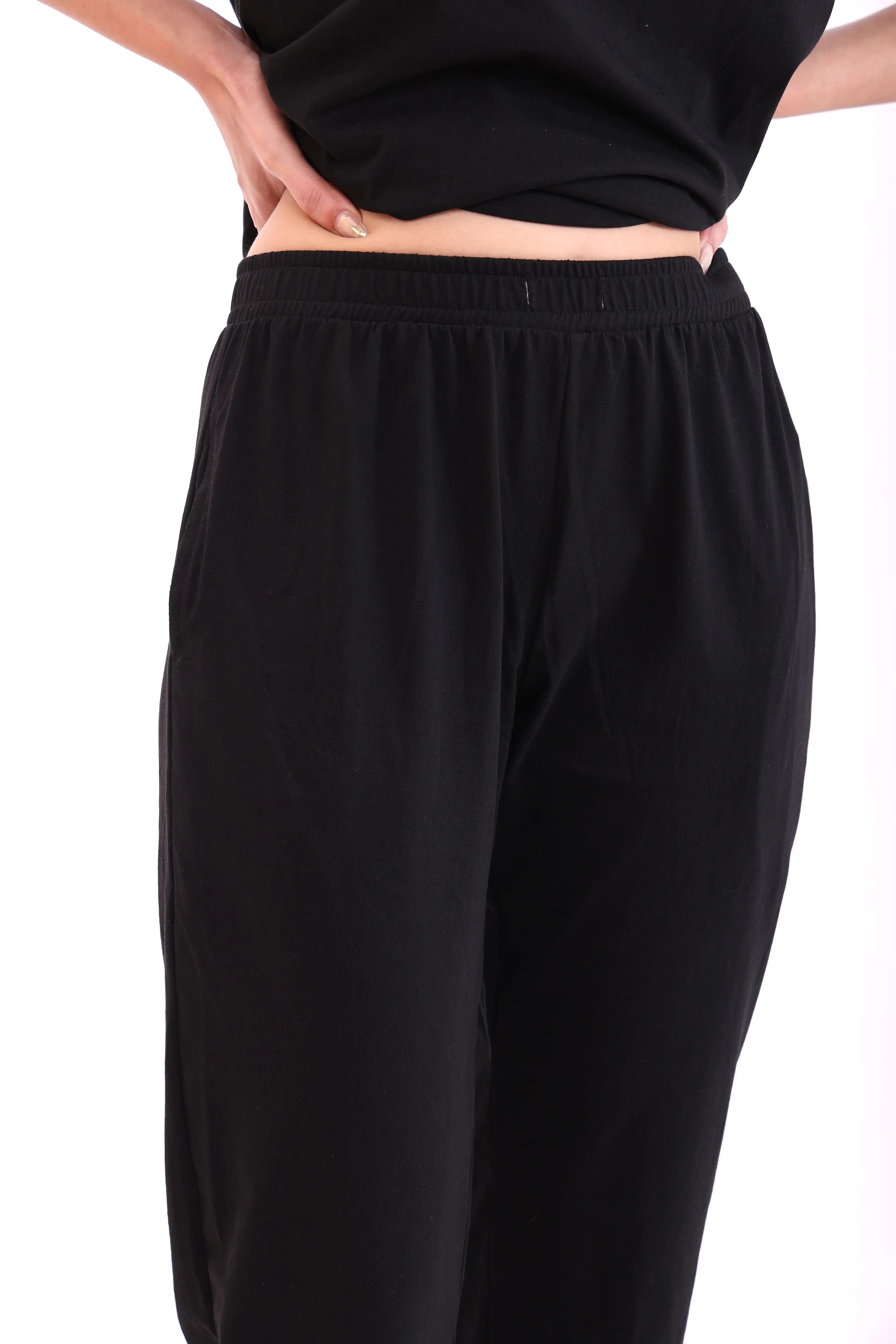 Basic Black Cotton Pyjama