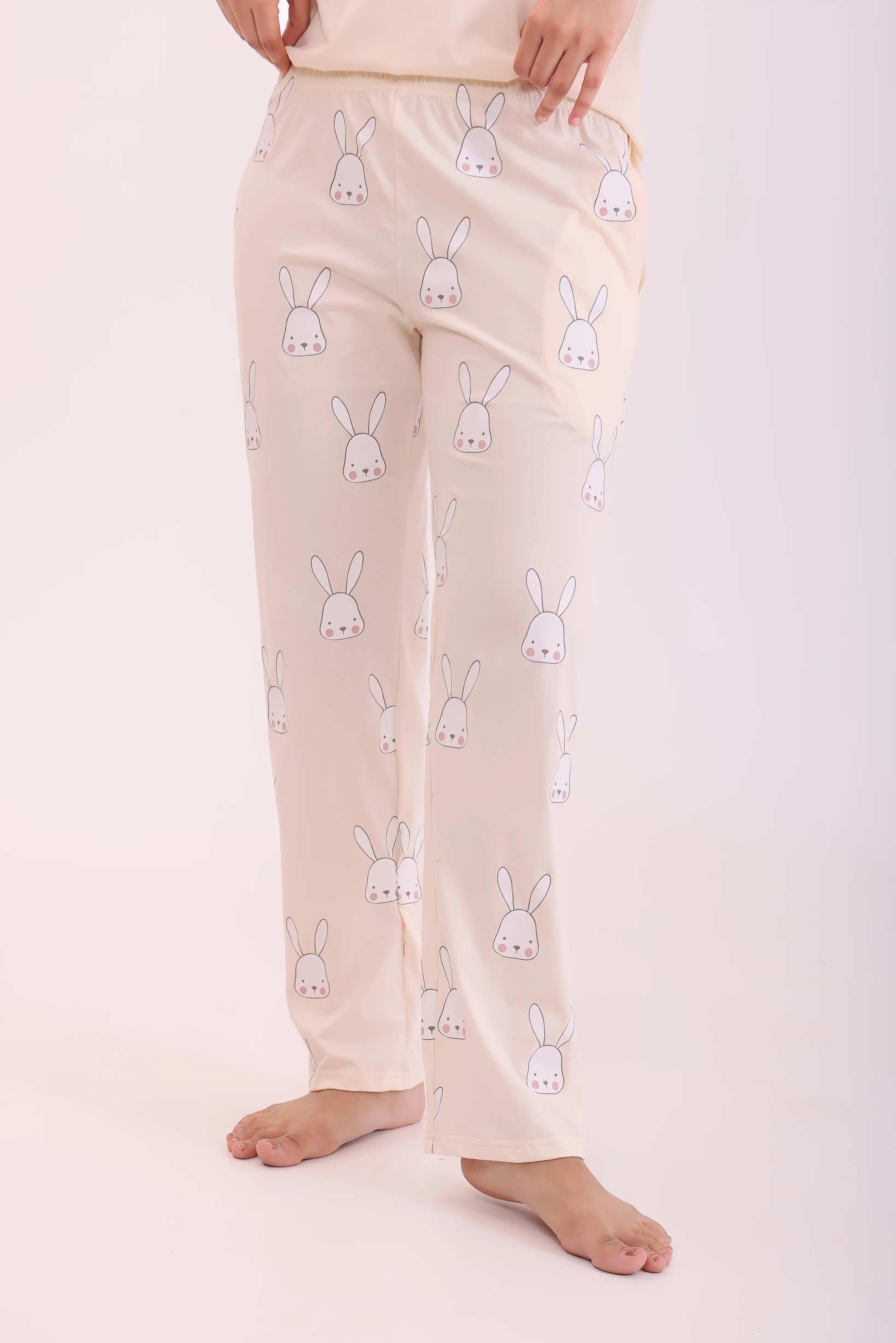 Bunny Printed Cotton Pyjama