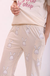 Bunny Printed Cotton Pyjama