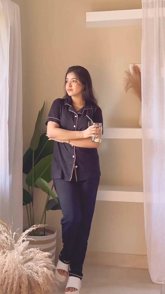 Cactus Embroidery Pyjama Set