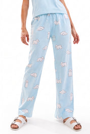 Fluffy Dreams Printed Cotton Pyjama