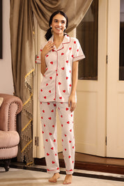 Soft Hearts Pyjama Set