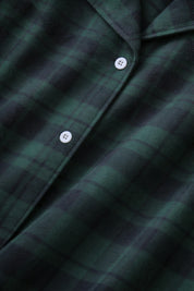 Green Alpine Plaid Full Sleeves Pyjama Set