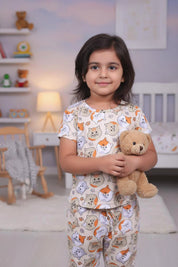 Kitten Kids Unisex Nightwear Peach