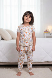 Kitten Kids Unisex Nightwear Peach