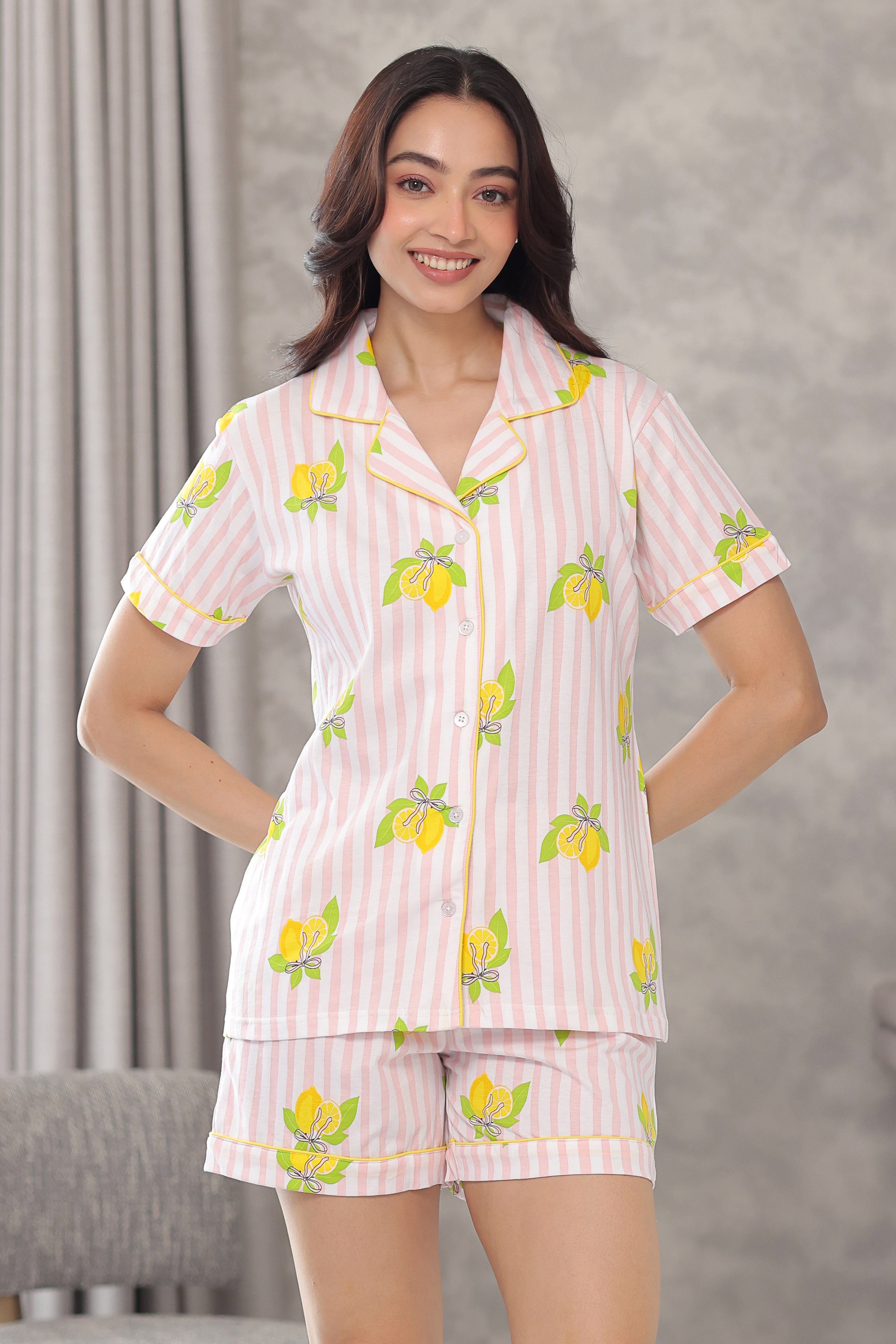 Lemon Crush Shorts Set