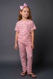 Meow Kids Unisex Nightwear Baby Pink