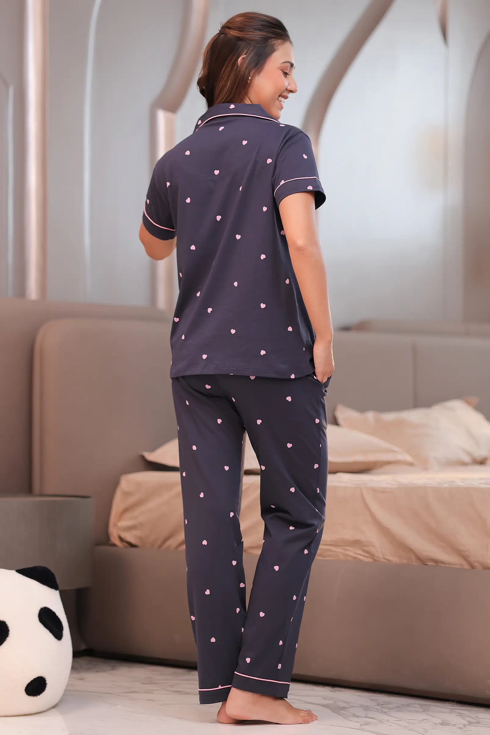 Midnight Hearts Pyjama Set