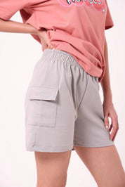 Basic Grey Cargo Shorts