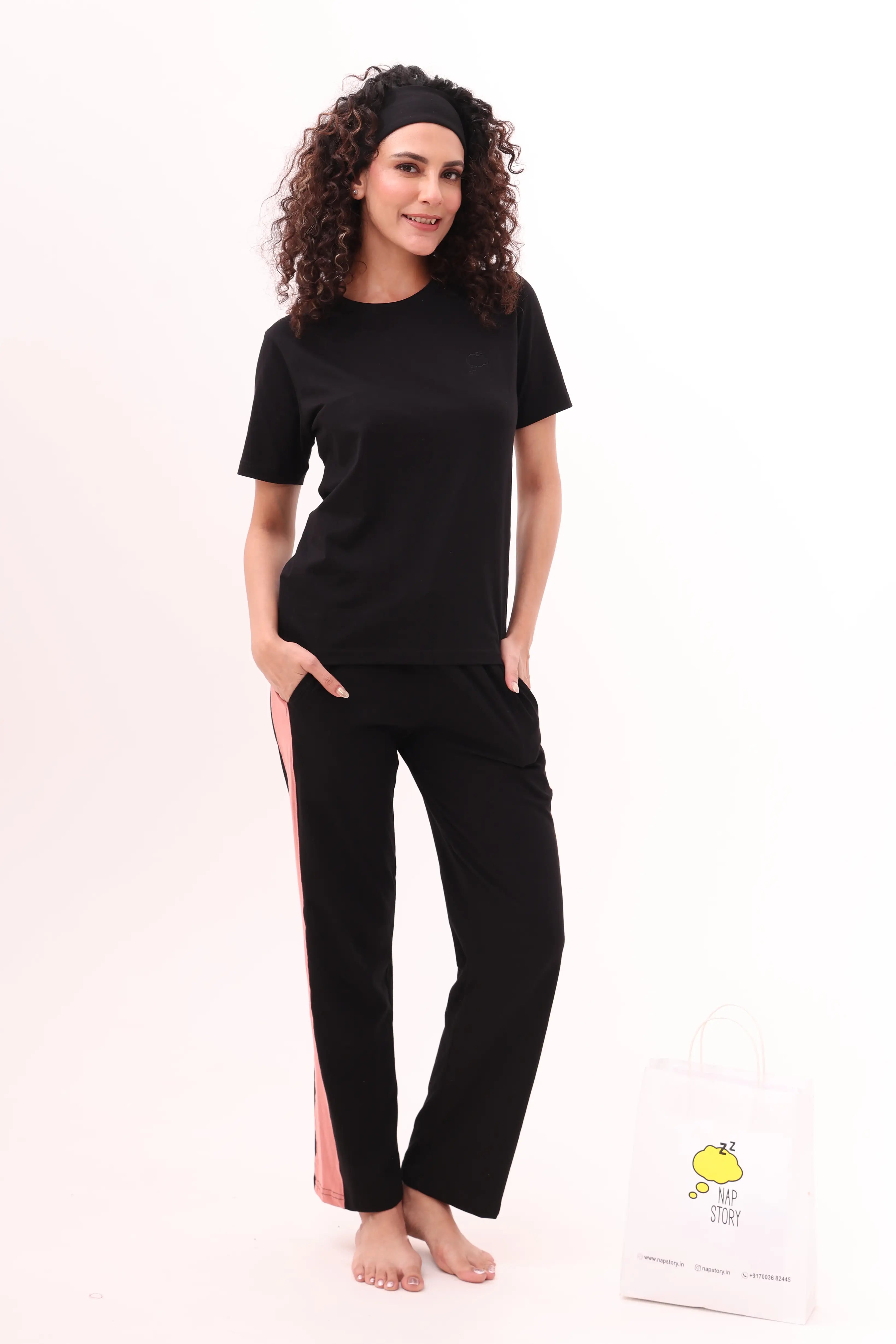 Basic Black Round-Neck Tee
