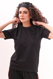 Basic Black Round-Neck Tee