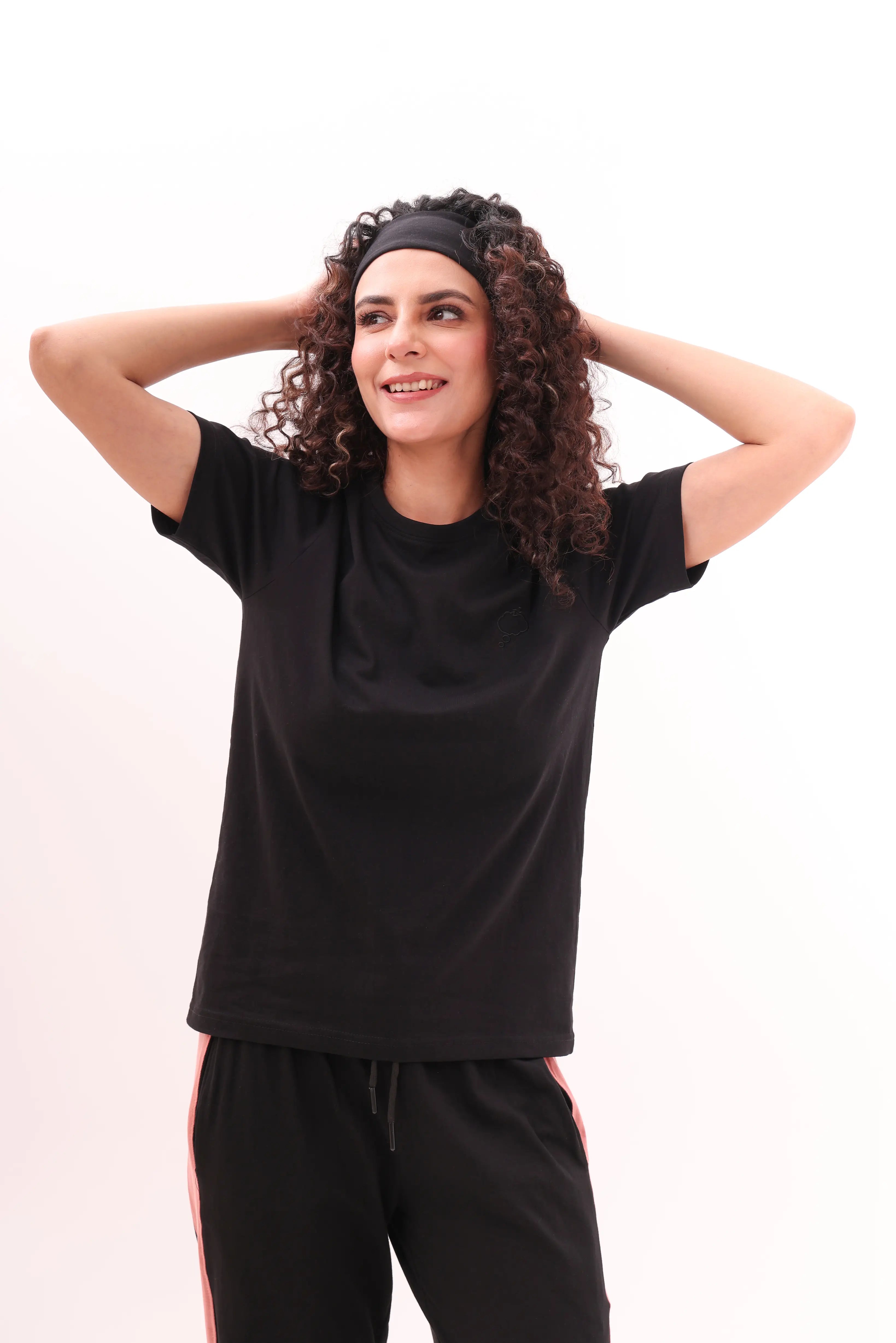 Basic Black Round-Neck Tee