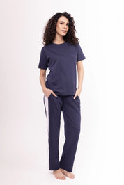 Basic Navy Round-Neck Tee