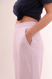 Lavender Flared Side Slit Pants