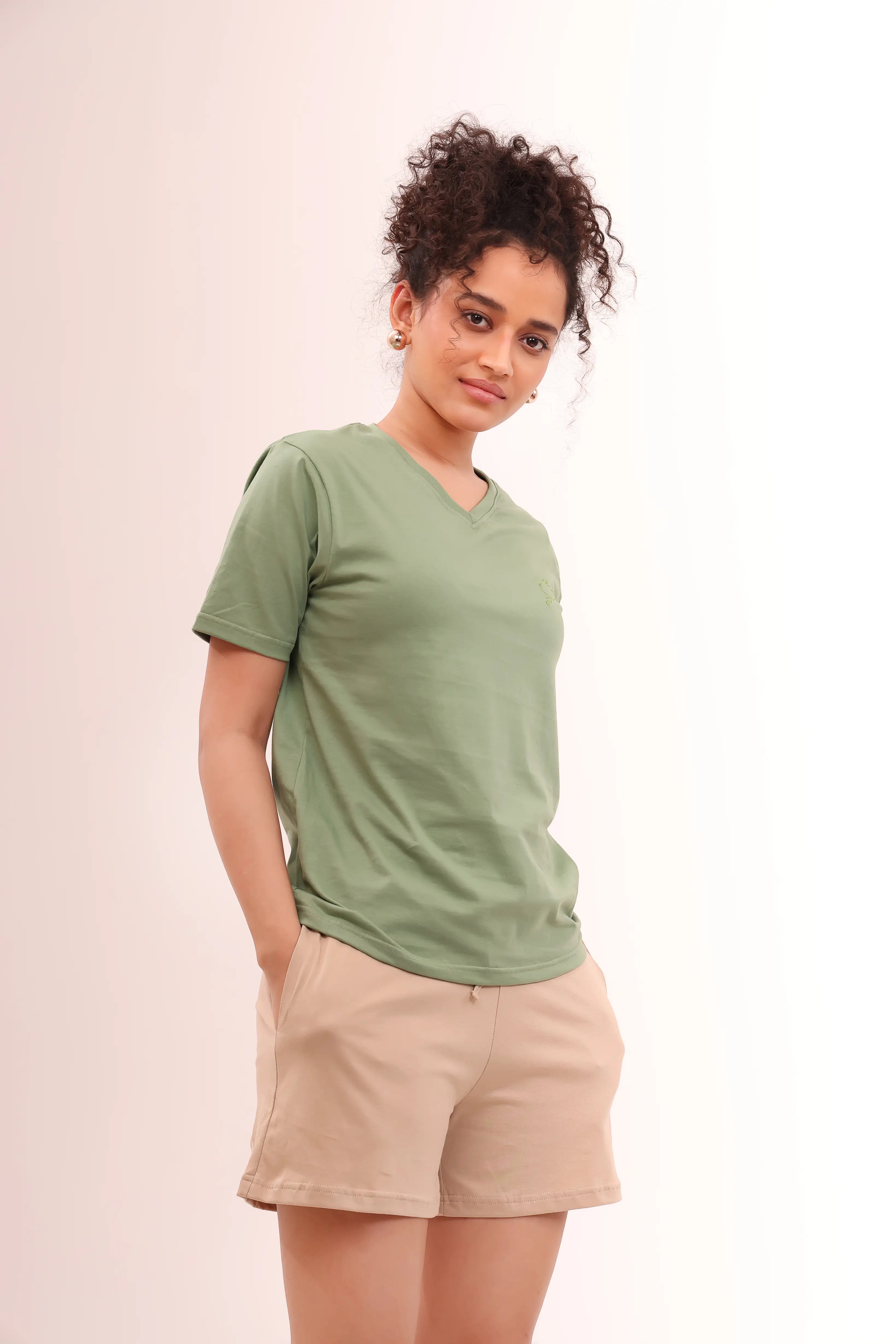 Basic Sand Cotton Shorts