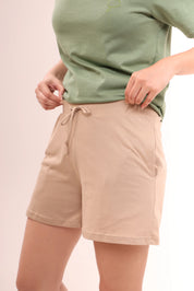 Basic Sand Cotton Shorts