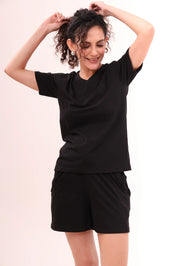 Basic Black V-Neck Tee