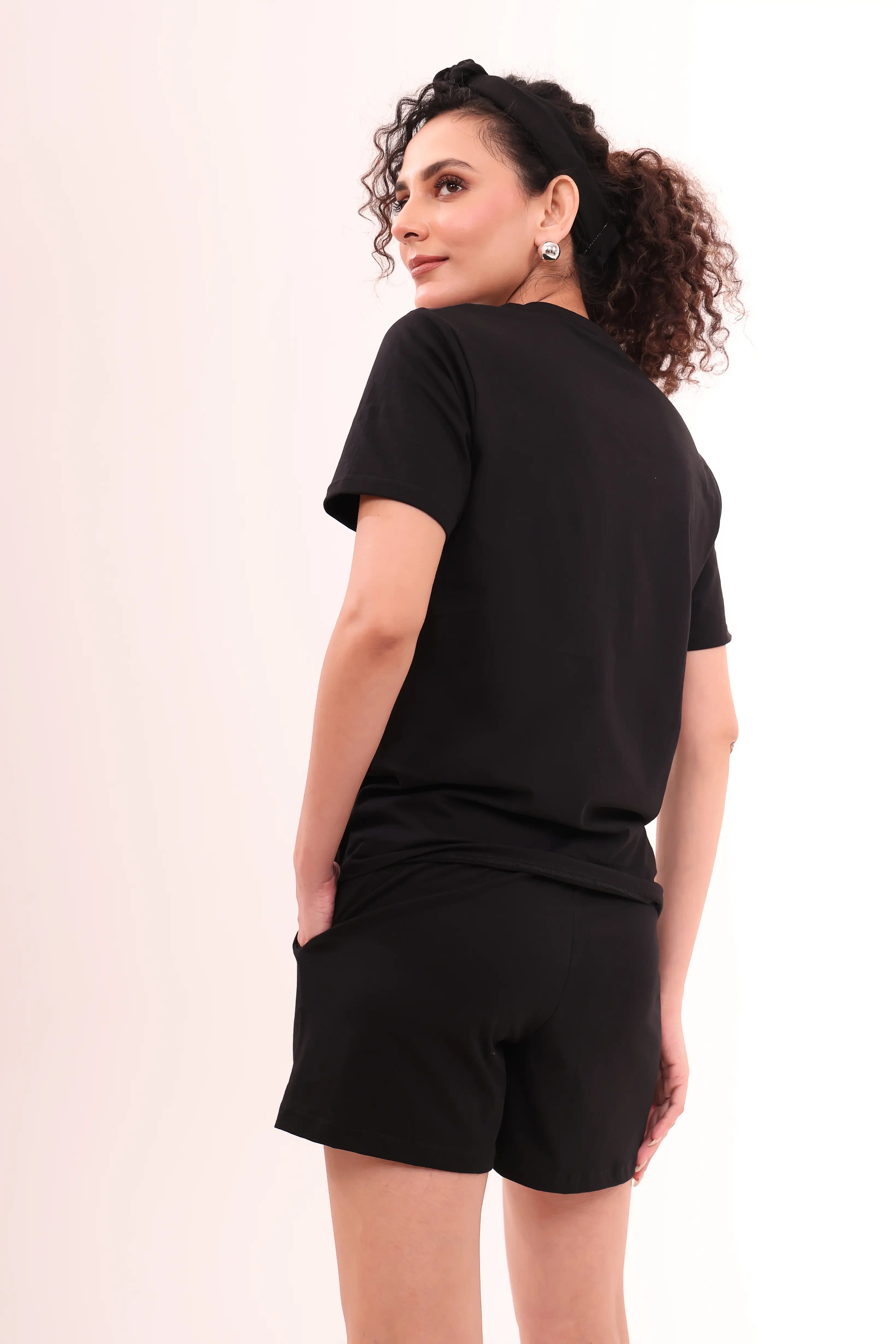 Basic Black V-Neck Tee