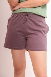 Basic Brown Cotton Shorts