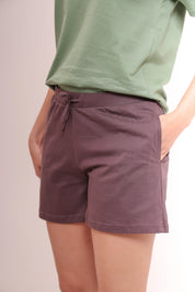 Basic Brown Cotton Shorts