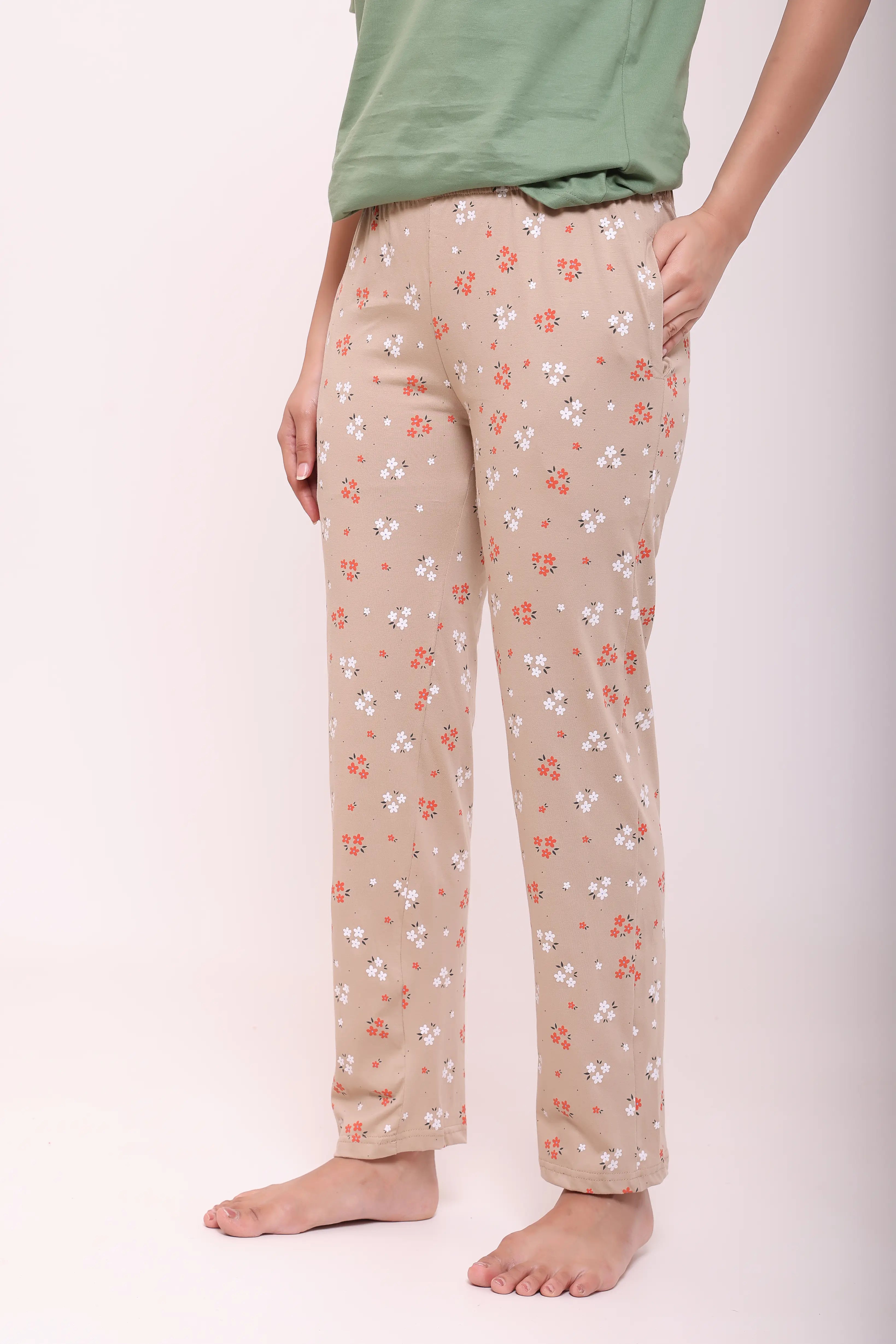 Petal Play Printed Cotton Pyjama
