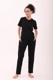 Basic Black Cotton Pyjama