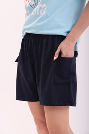 Basic Navy Cargo Shorts
