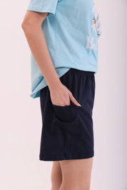 Basic Navy Cargo Shorts