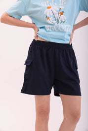 Basic Navy Cargo Shorts