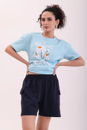 Basic Navy Cargo Shorts