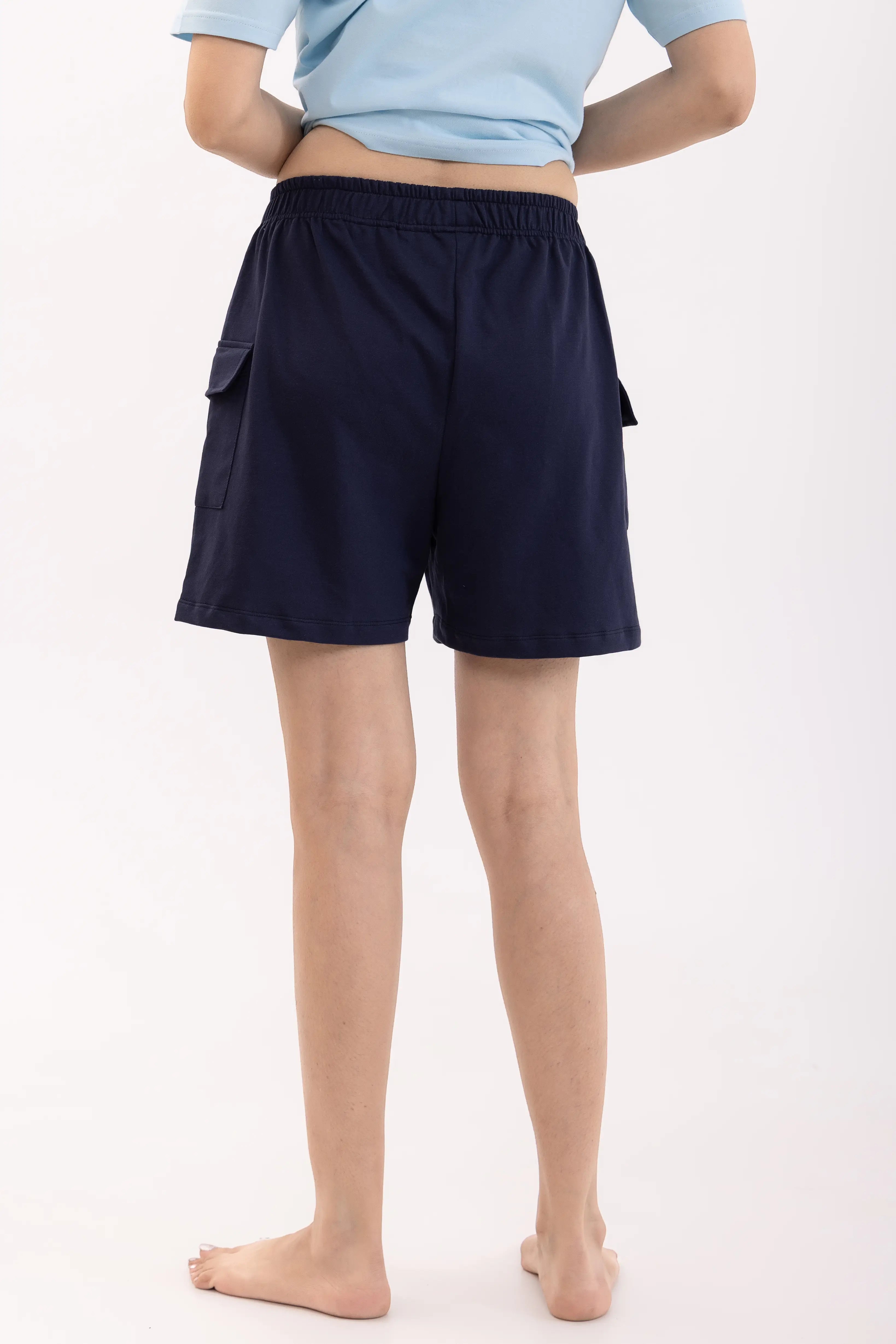 Basic Navy Cargo Shorts