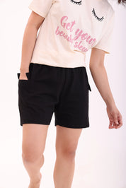 Basic Black Cargo Shorts