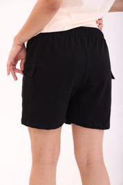Basic Black Cargo Shorts
