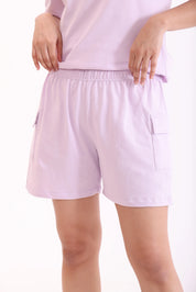 Basic Lavender Cargo Shorts
