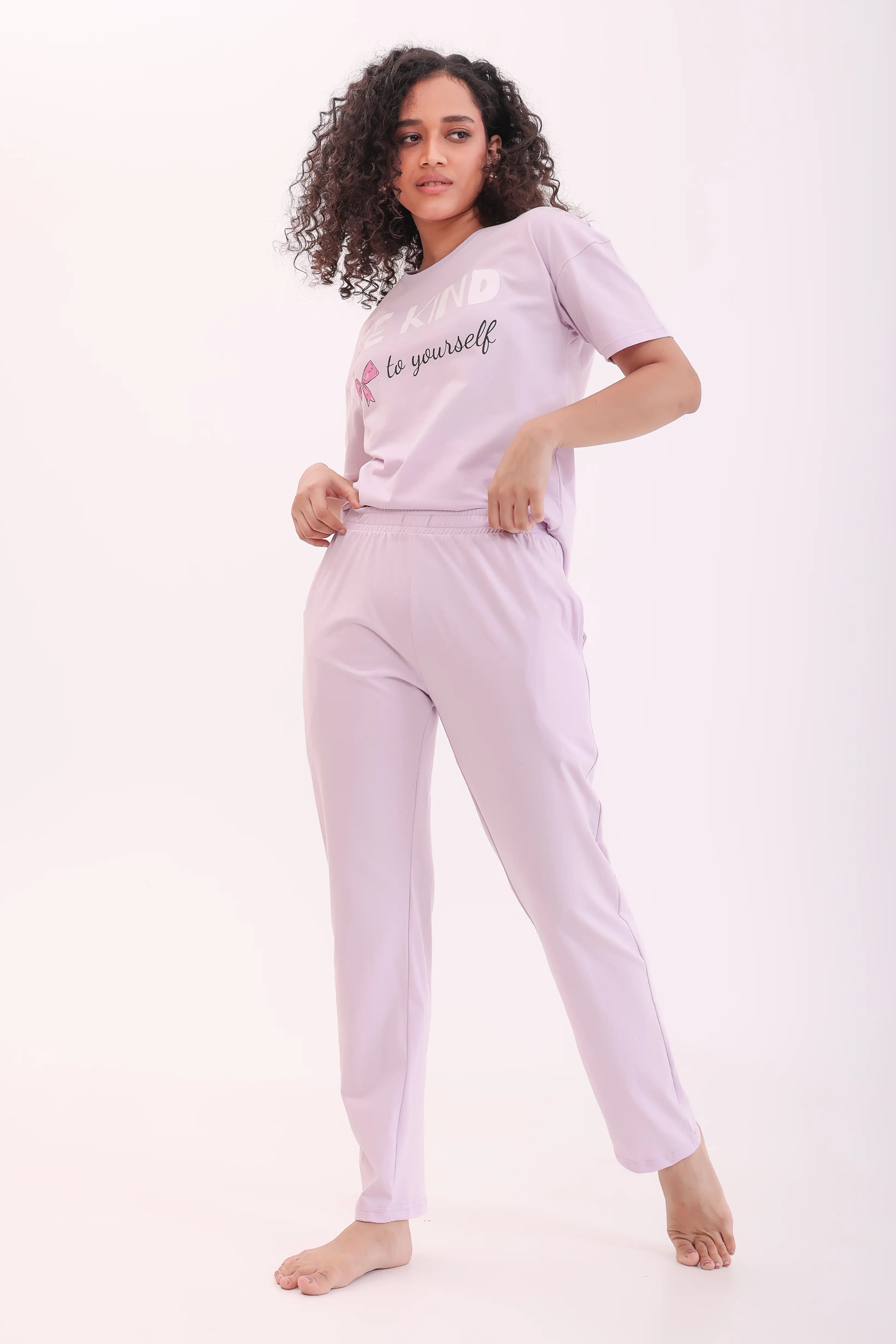 Basic Lavender Cotton Pyjama