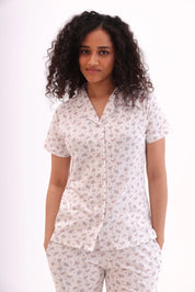 White Rosé Pyjama Set