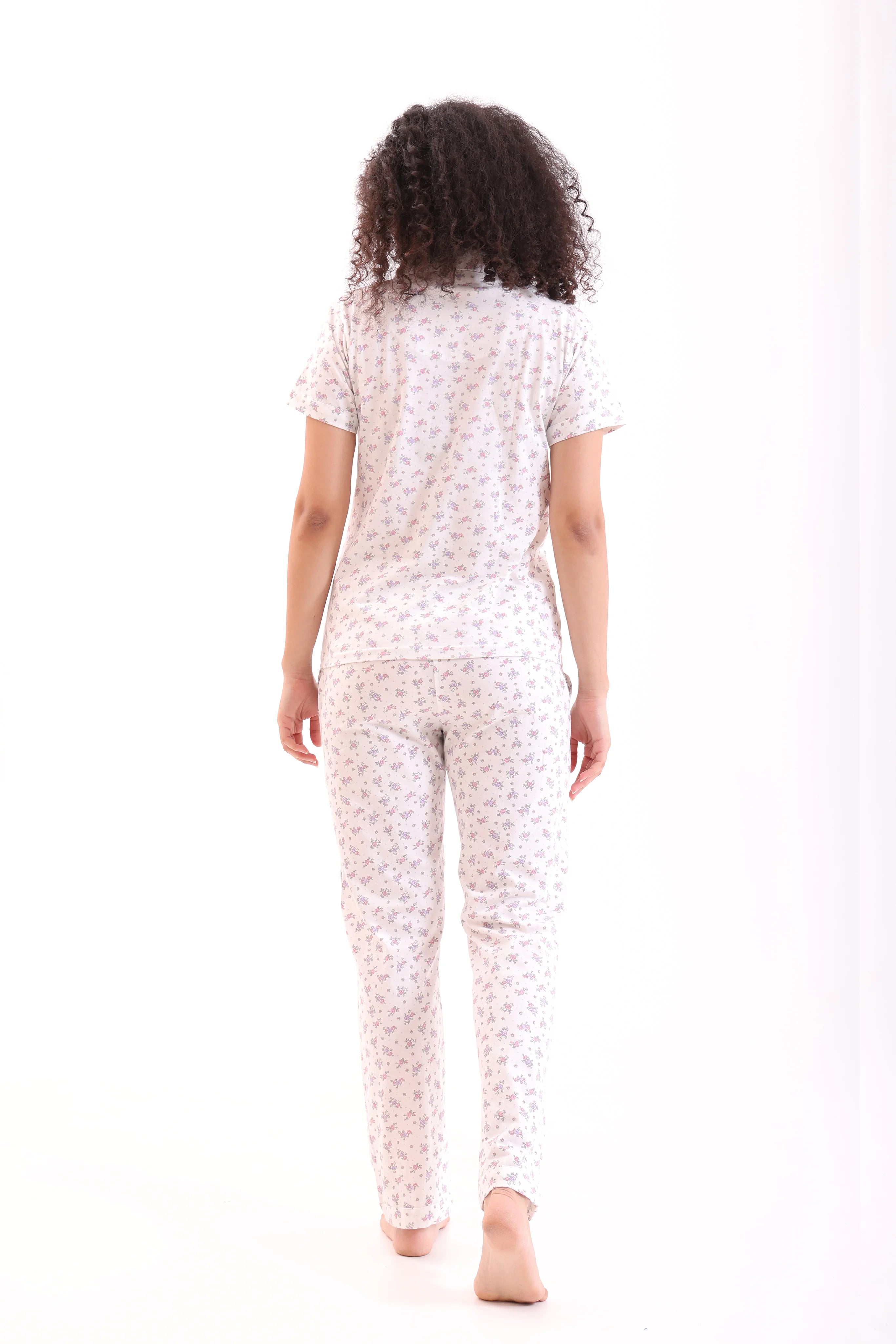 White Rosé Pyjama Set