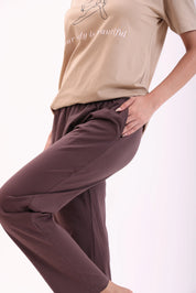 Basic Brown Cotton Pyjama