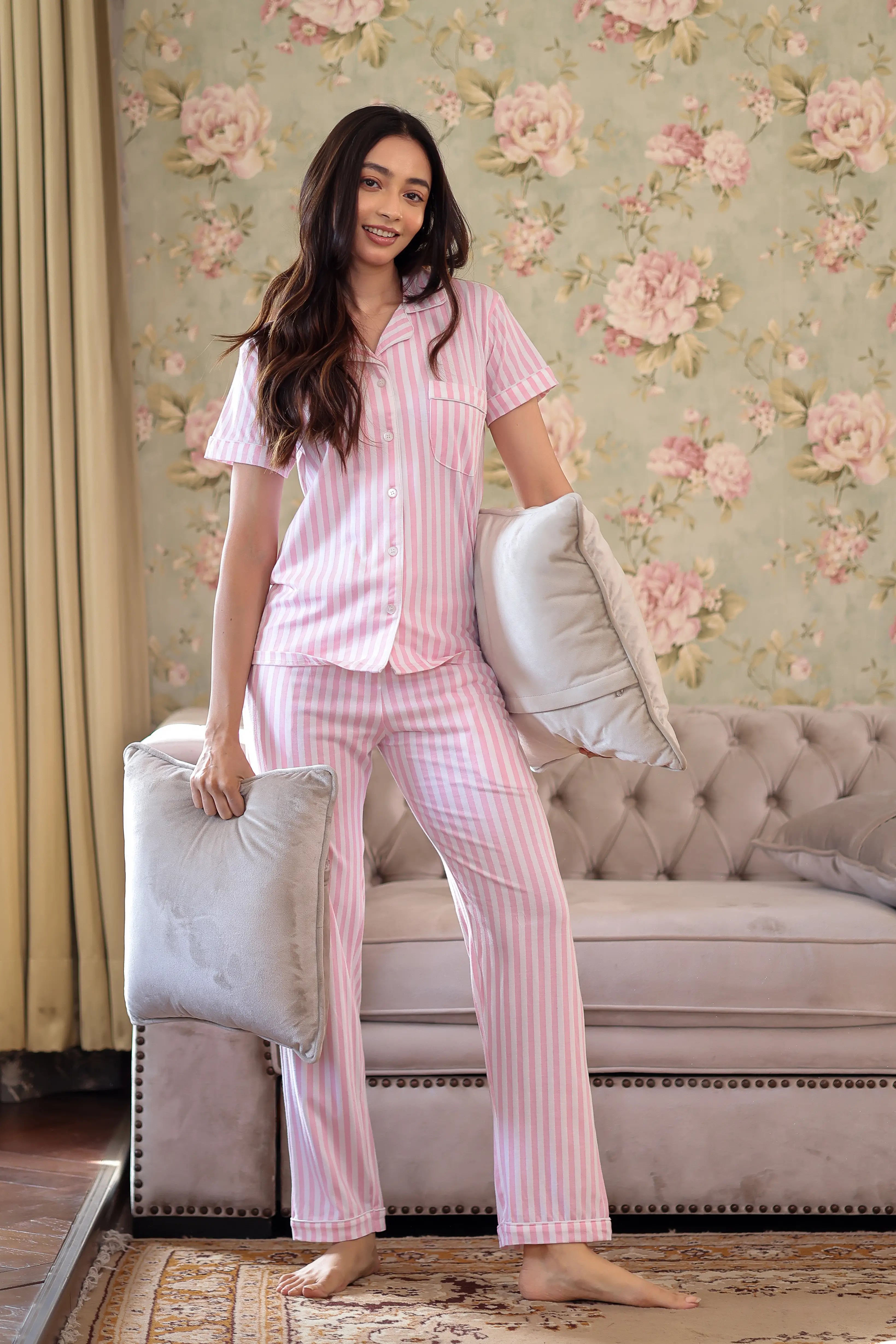 Bubblegum Stripes Pyjama Set