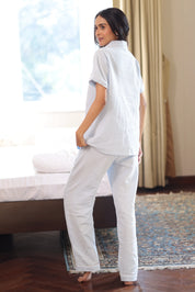 Sky Muslin Pyjama Set
