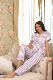 Orchid Stripes Pyjama Set