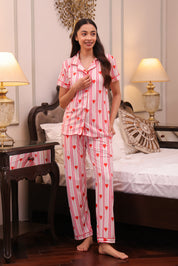 Sweetheart Stripes Modal Pyjama Set